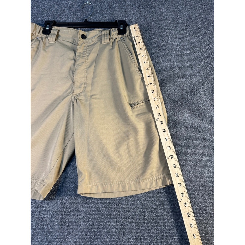 Wrangler Mens Outdoor Performance Shorts Khaki Tan Size 32 Hiking Utility - Picture 4 of 12